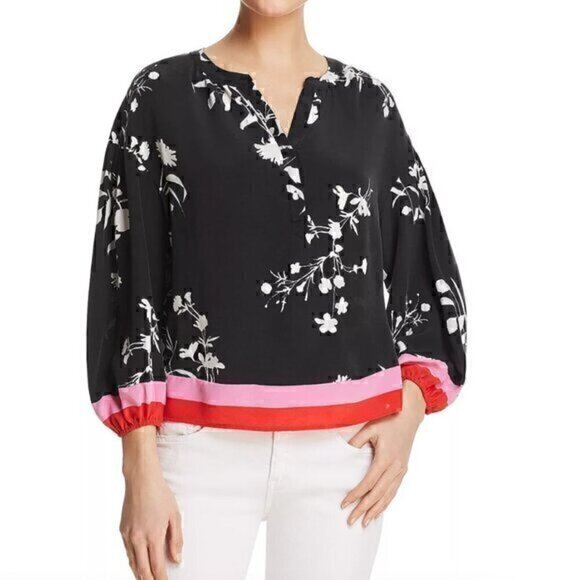 Joie Eilga Silk patterned top - Picture 1 of 6